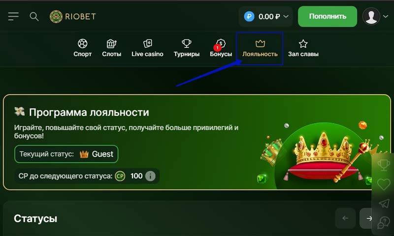 Программа лояльности